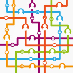 Social network internet chat community communication