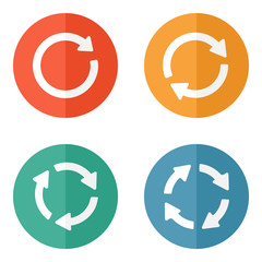 arrow sign reload refresh rotation loop pictogram.
