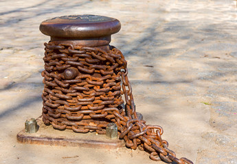 Mooring bollard.