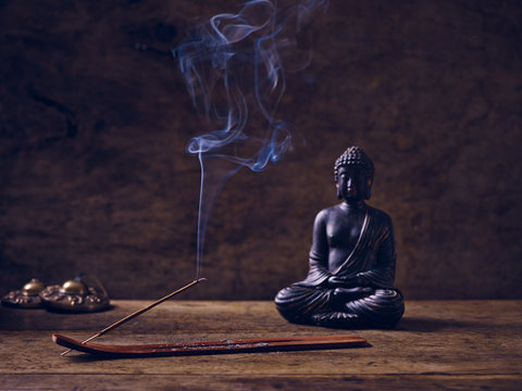 Buddha Holz R&auml;ucherst&auml;bchen Zimbel
