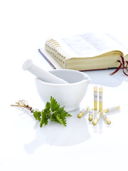 Mörser Brennessel Naturmedizin