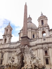 Fototapeta na wymiar Roma - Obelisco di Domiziano - Piazza Navona