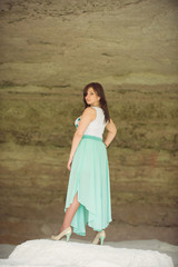 Fototapeta premium Woman in Cave
