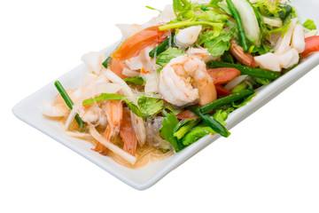 Glass noodle with seafood