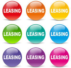 Vector leasing icons