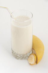 Banana juice with bananas