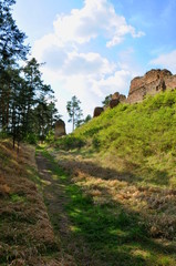Fototapeta na wymiar photo of Vrskamyk old castle ruins