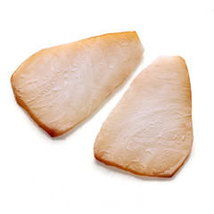 Composition with salmon slices