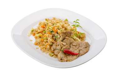 Fried rice with pork