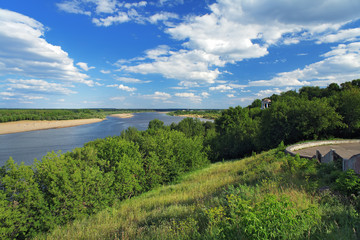 View of the Vyatka River in Kirov, Russia