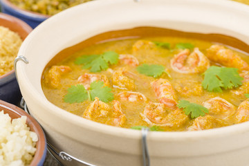 Moqueca de Camarao - Brazilian prawns in coconut milk and dende