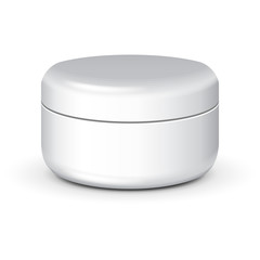 Cream, Gel Or Powder, Light Gray, White, Jar Can Cap Bottle