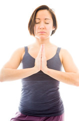 Young woman meditating