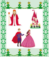 Vector Illustration of Princess Design Elements