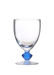 modern water glass on white background