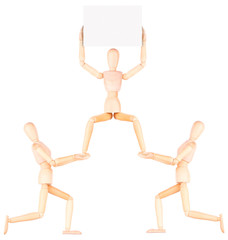 wooden dummy business team