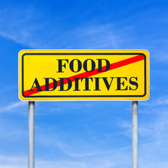 Obraz premium Food additives prohibited