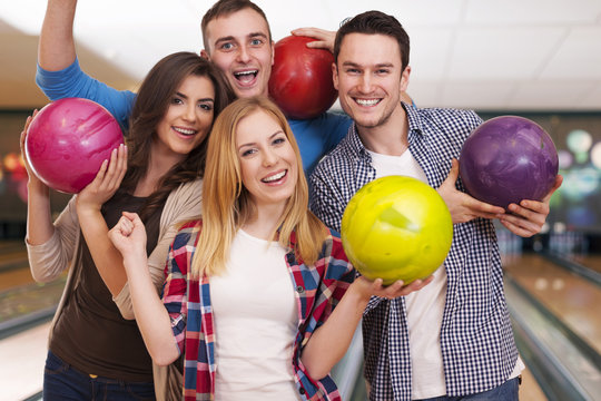 Bowling with friends is the best idea for entertainment