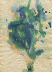 Abstract Watercolour on old Paper Texture