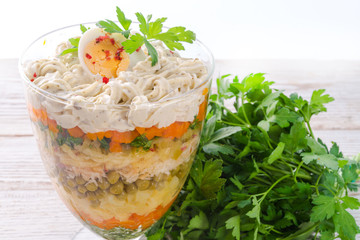 Polish vegetable salad