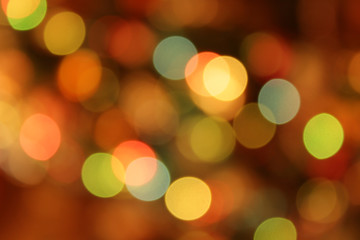 Festive multicolored background with bokeh effect