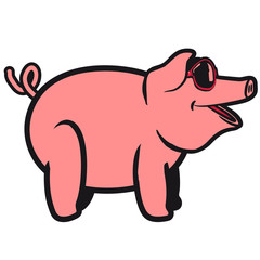 Schwein sonnenbrille