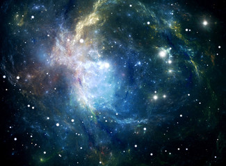 Obraz na płótnie Canvas Space star nebula