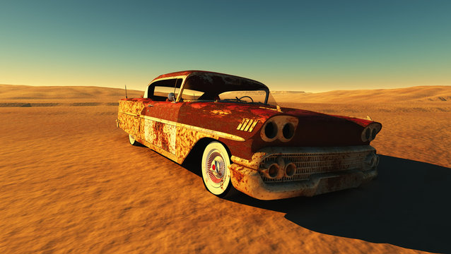 Fototapeta Rusty car