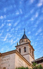 Fototapeta na wymiar Santa Maria Church Alhambra Granada Andalusia Spain