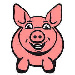 Schwein lustig freundlich