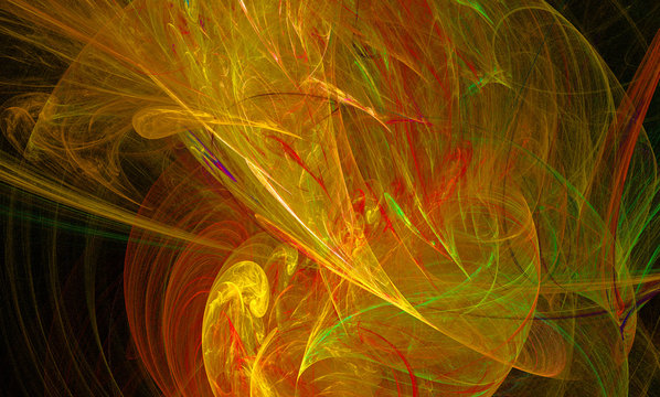 fantasy orange background illustration detailed fractal © tatiana_ch