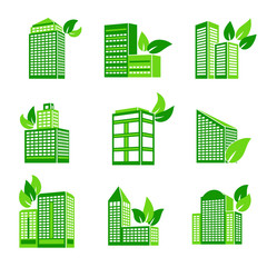 Building eco icon