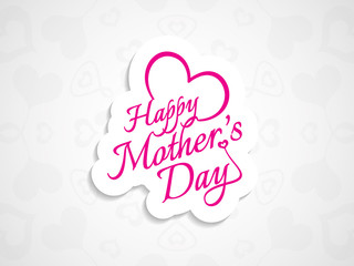 Beautiful mother's day card design.