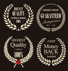 Premium quality laurel wreath, set