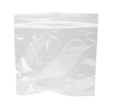 Resealable Plastic Bag isolated