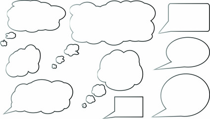 Obraz premium thought and speak bubbles