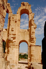 Ancient amphitheater in Tunisia