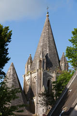 Collegiale St-Ours beside castle of Loches. Loire Valley France