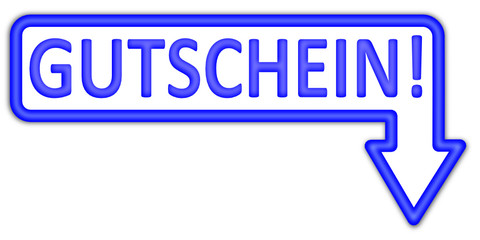 Gutschein neon blau  #140505-svg02
