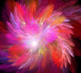 red and magenta fractal abstract background