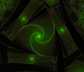 green fantasy background fractal detailed illustration