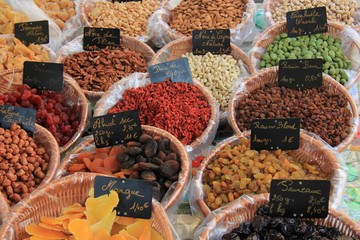 Candied fruits and nuts