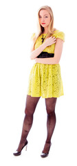 Beautiful young woman standing