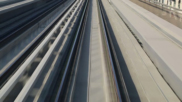 DUBAI, UAE - NOVEMBER 14 - Dubai Metro on November 14, 2015 