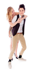 Obraz premium Lesbian couple embracing