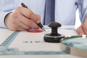 Fototapeta premium Lawyer, notary