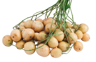 Isolated grapes with clipping path