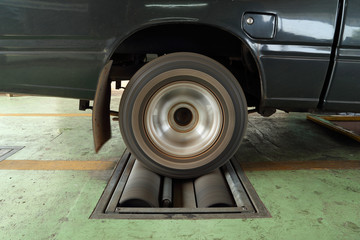 brake testing system of car