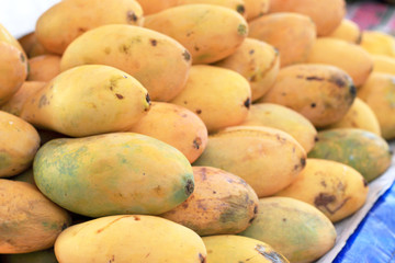 Ripe mango in the market