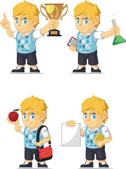 Blonde Rich Boy Customizable Mascot 2